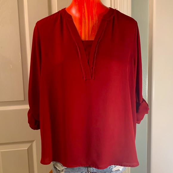 SIMPLY VERA VERA WANG Red Blouse - Picture 4 of 11